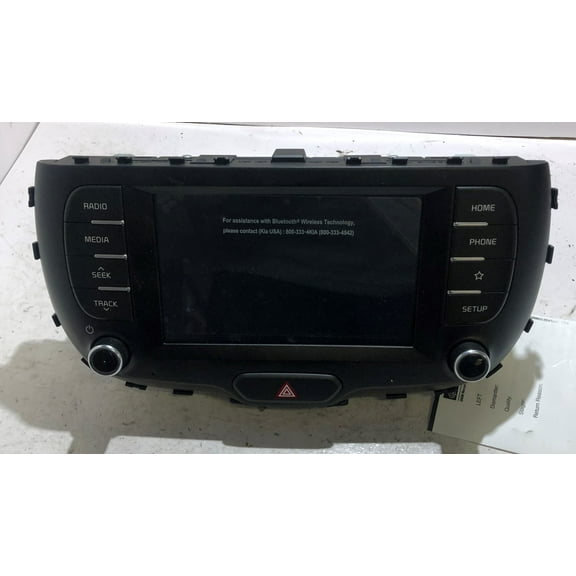 Pre-Owned 20 Kia Soul AM FM Radio Receiver w/ 7.0 Screen OEM LKQ - Verify Specific Vehicle Fitment In Description - (Good)