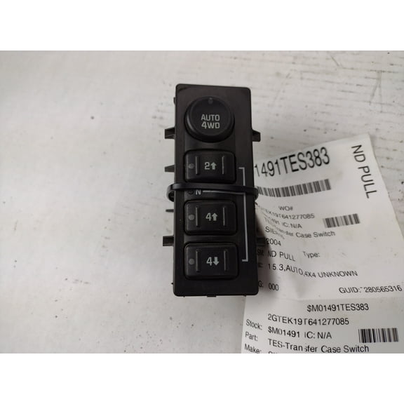 Pre-Owned 2004 GMC Sierra 1500 4x4 Transfer Case Switch OEM (Good)