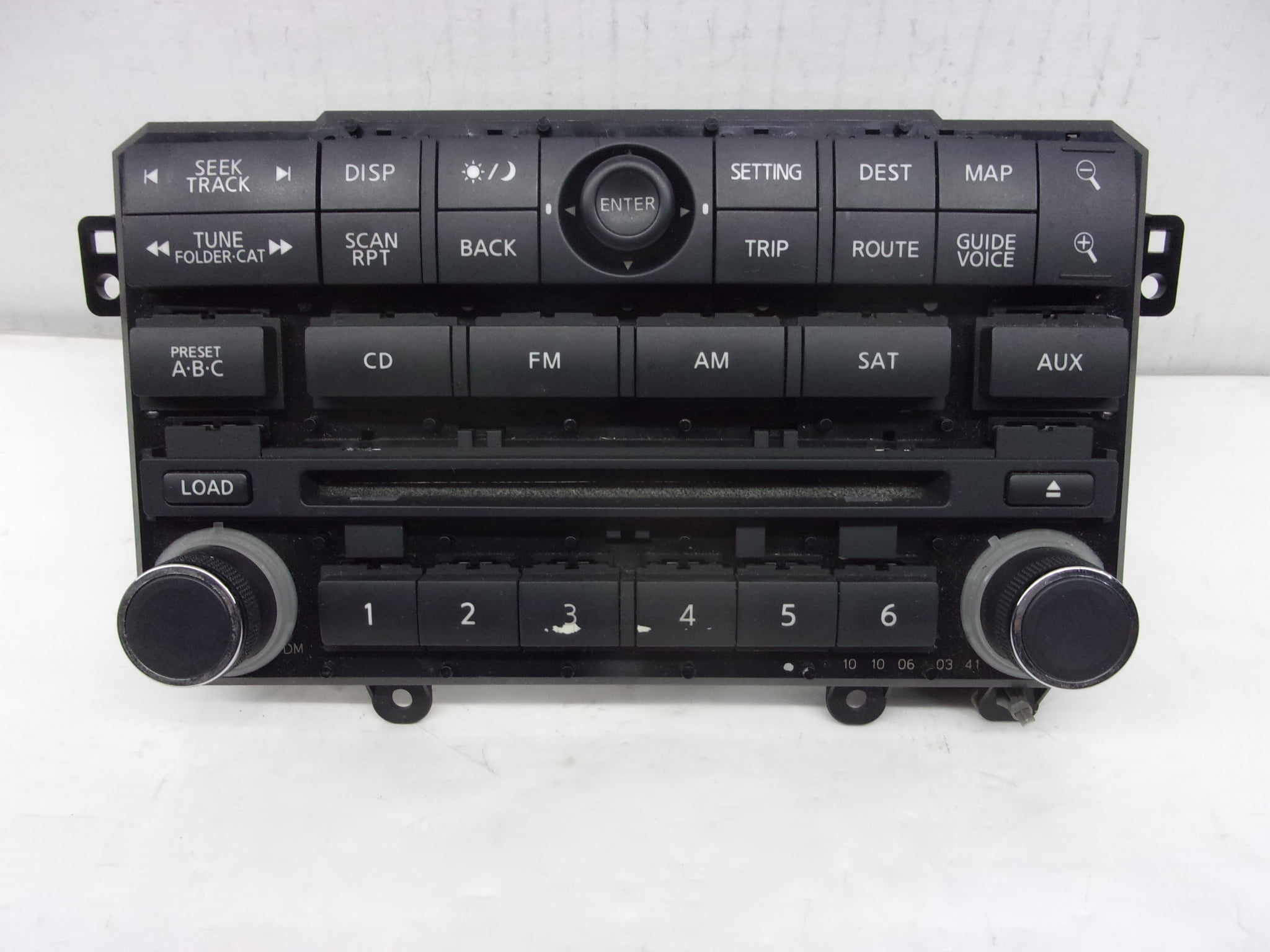 Pre-Owned 2007-2008 Nissan Maxima Navigation Radio Control Panel 28395ZK40A OEM - Verify Specific Vehicle Fitment In Description - (Good)