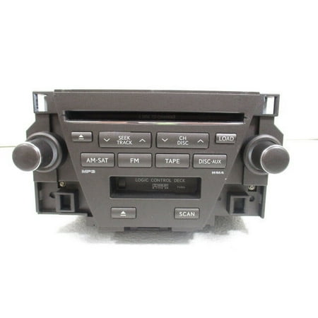 Pre-Owned 2007-2009 Lexus ES350 6 CD Changer Cassette Radio Receiver w/ Face ID P6866 OEM (Good)
