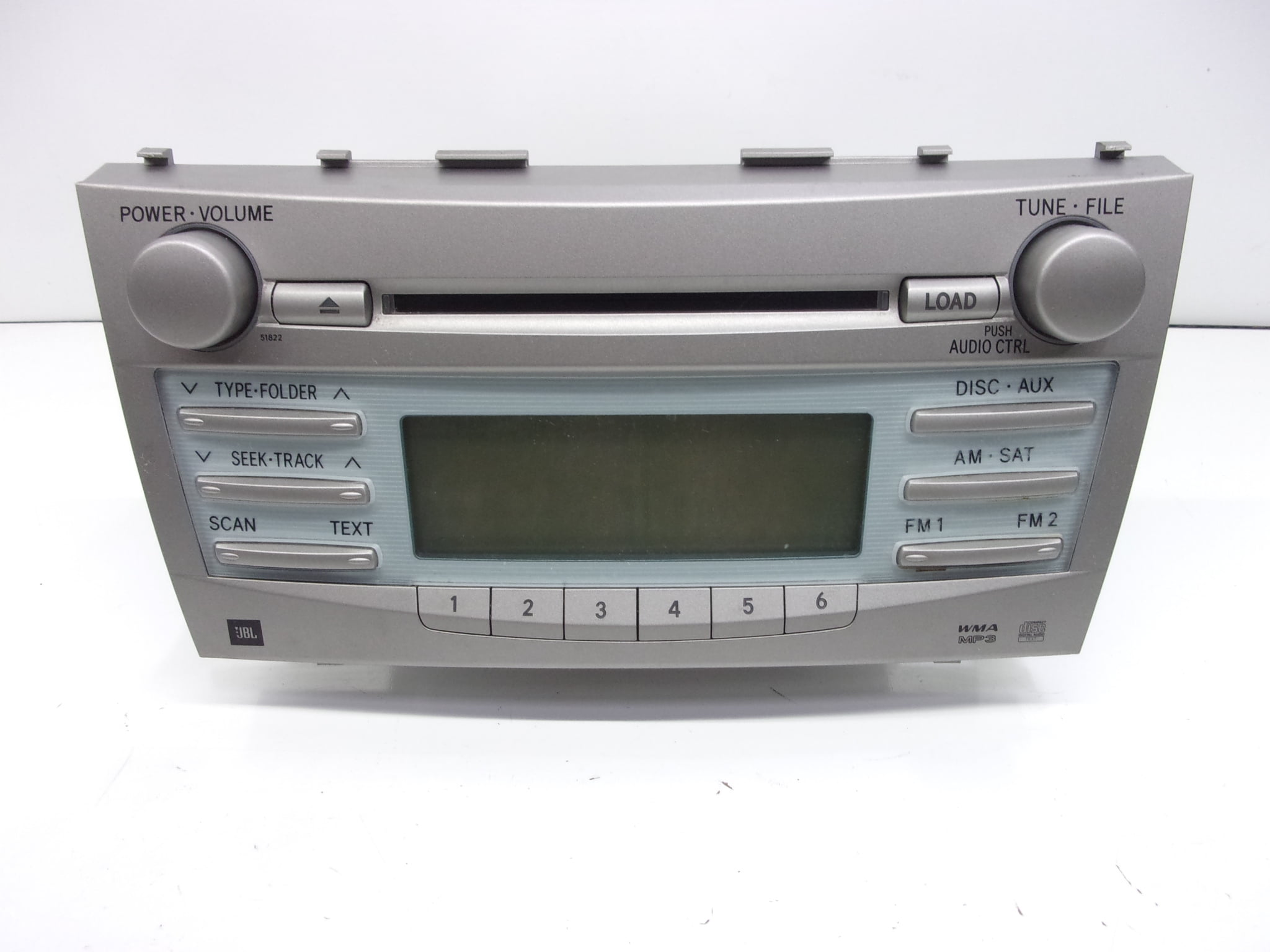 Pre-Owned 2007-2009 Toyota Camry Radio Receiver w/ Satellite CD Player 86120-33A00 OEM - Verify Specific Vehicle Fitment In Description - (Good)