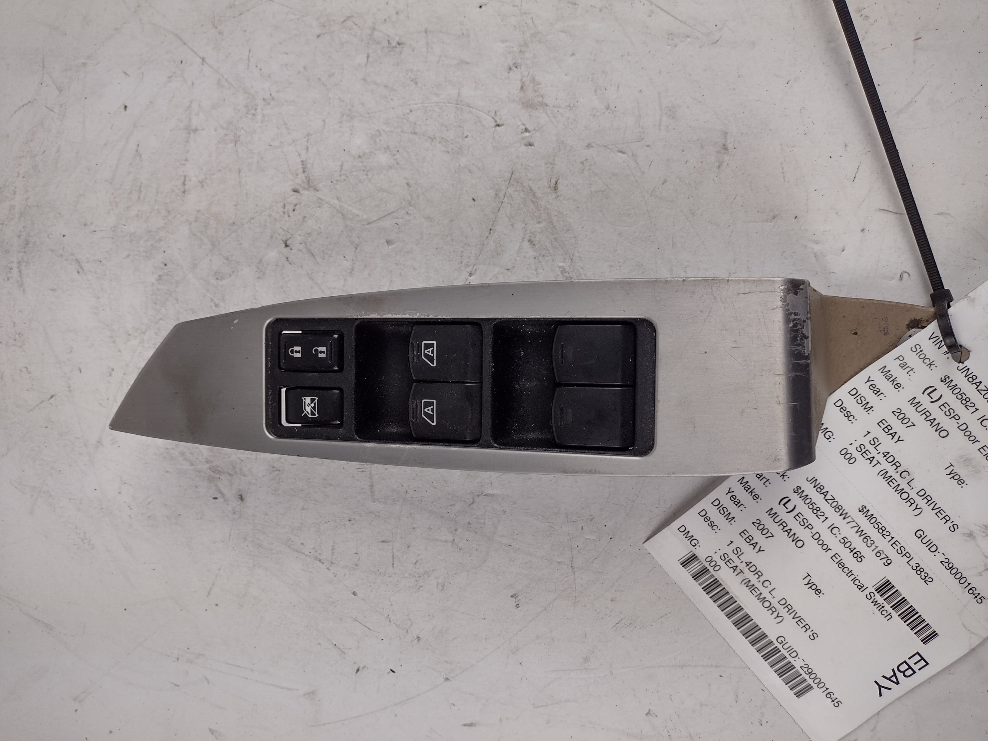 Pre-Owned 2007 Nissan Murano LH Left Driver Side Master Window Switch OEM (Good)