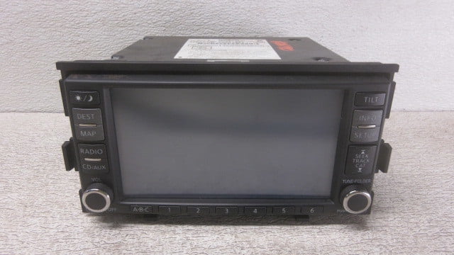 Pre-Owned 2008-2009 Nissan Altima AM FM 6 Disc CD GPS Navigation Radio Receiver OEM LKQ (Good)