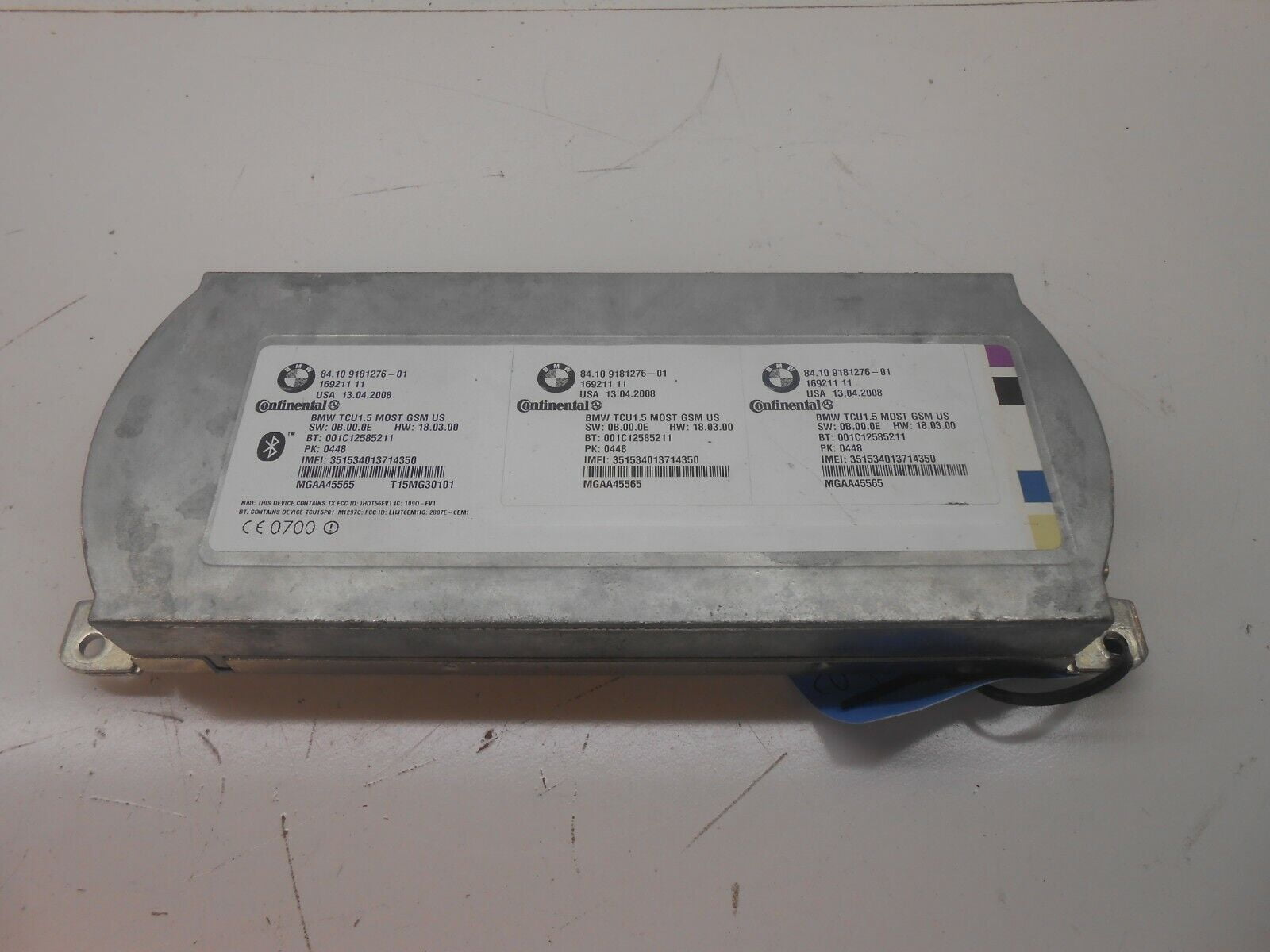 Pre-Owned 2008 BMW 328i Bluetooth Communication Module ID 84109181276 OEM (Good)