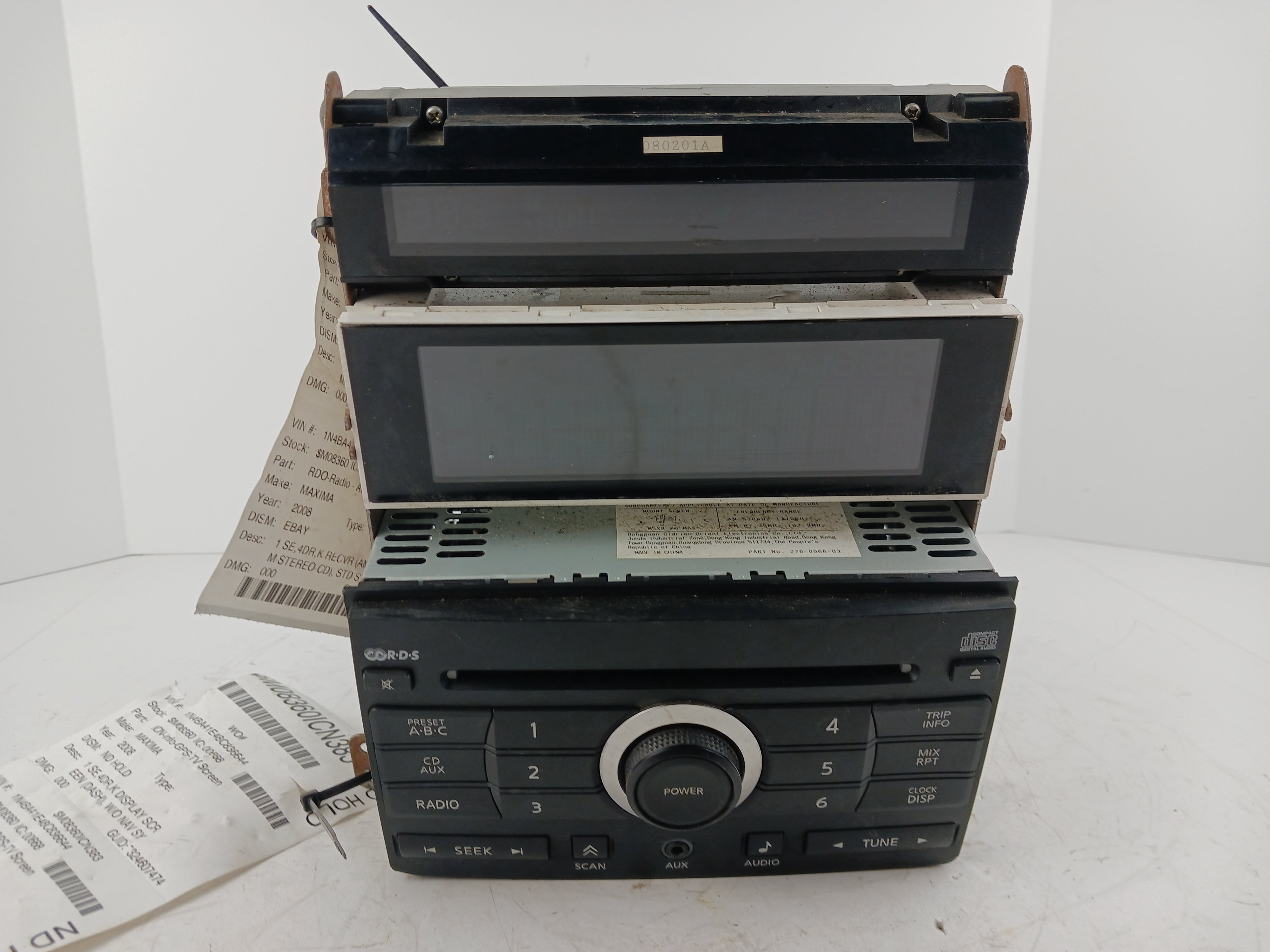 Pre-Owned 2008 Nissan Maxima AM FM CD Radio Receiver Information Display Screens OEM (Good)