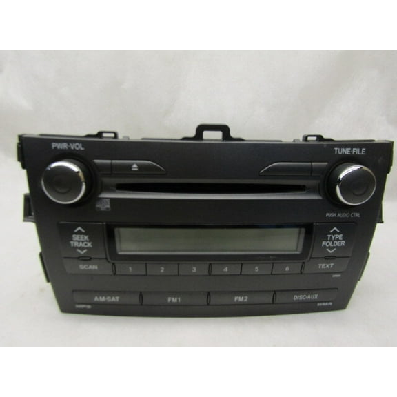 Pre-Owned 2009 2010 Toyota Corolla AM FM CD Radio Receiver OEM LKQ - Verify Specific Vehicle Fitment In Description - (Good)
