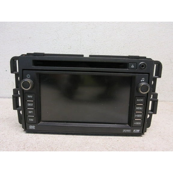 Pre-Owned 2009 GMC Yukon GPS Navigation AM FM CD DVD Radio Receiver 20790838 OEM LKQ - Verify Specific Vehicle Fitment In Description - (Good)