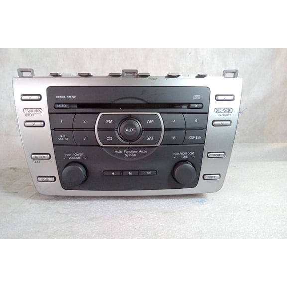 Pre-Owned 2009 Mazda 6 AM FM Single Disc CD 6 Speaker Tuner Receiver Radio OEM LKQ - Verify Specific Vehicle Fitment In Description - (Good)