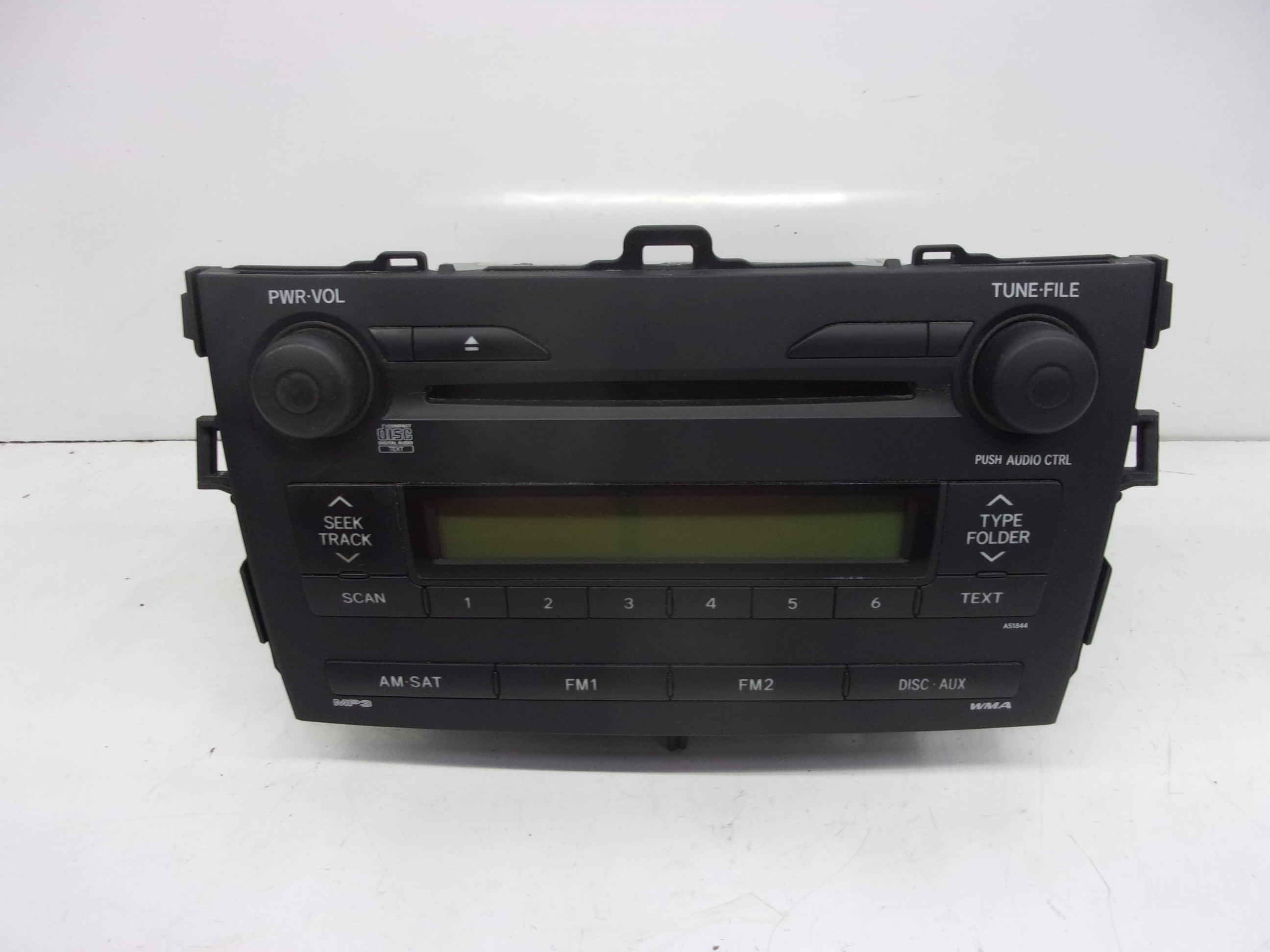 Pre-Owned 2009 Toyota Corolla Radio w/ Satellite Receiver CD Player ID 86120-02750 OEM - Verify Specific Vehicle Fitment In Description - (Good)
