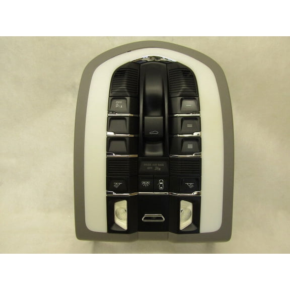 Pre-Owned 2010-2016 Porsche Panamera Overhead Roof Console OEM LKQ - Verify Specific Vehicle Fitment In Description - (Good)
