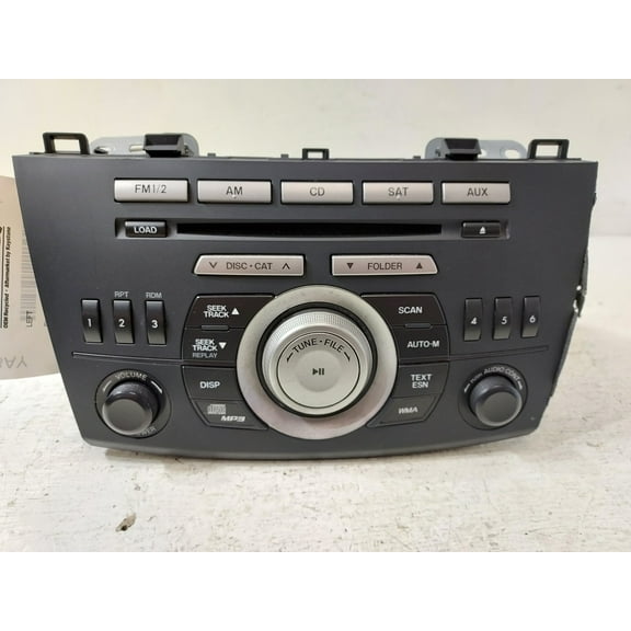 Pre-Owned 2011 Mazda 3 AM FM CD Player Radio Receiver OEM LKQ - Verify Specific Vehicle Fitment In Description - (Good)