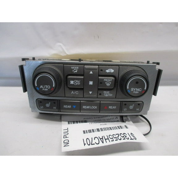 Pre-Owned 2012 2013 2014 2015 Honda Pilot AC Heater Temperature Control Unit OEM (Good)