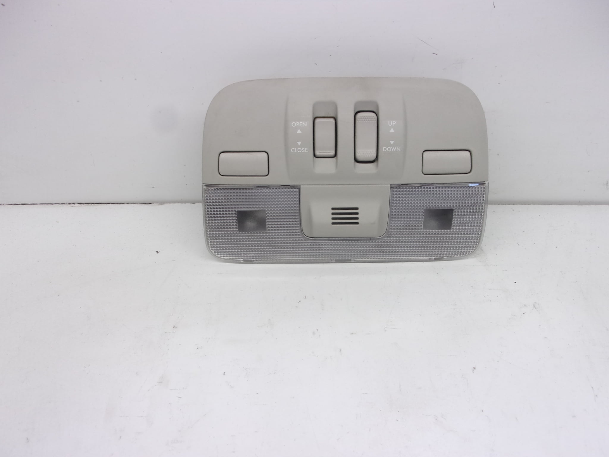 Pre-Owned 2012-2015 Subaru Impreza Gray Overhead Roof Center Console OEM - Verify Specific Vehicle Fitment In Description - (Good)