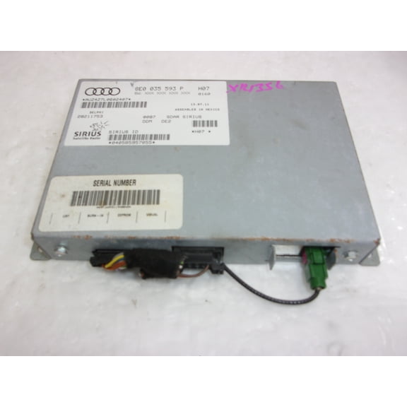 Pre-Owned 2012 Audi A3 Sirius Satellite Radio Receiver Module 8E0035593P OEM (Good)