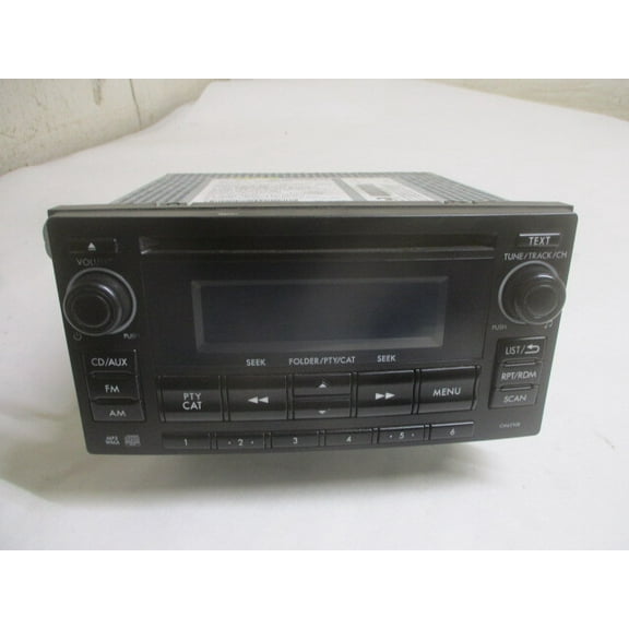 Pre-Owned 2012 Subaru Impreza Single Disc CD MP3 WMA Player Radio CM621UB OEM LKQ - Verify Specific Vehicle Fitment In Description - (Good)