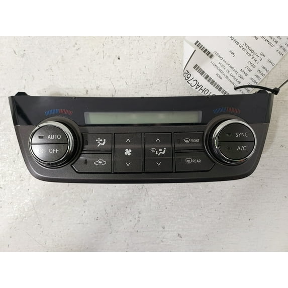 Pre-Owned 2013-2014 Toyota Rav4 Temperature Control Unit OEM LKQ (Good)
