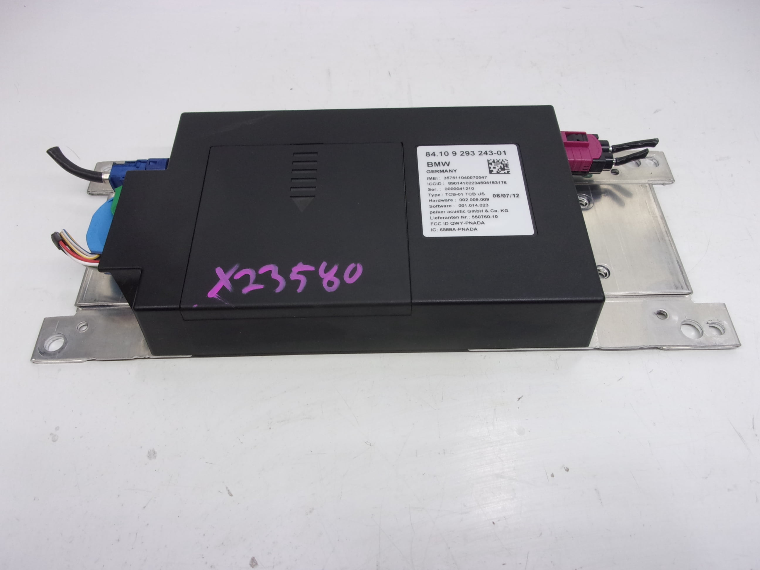 Pre-Owned 2013 BMW 750 Telematics Control Unit ID 84109293243 OEM (Good)