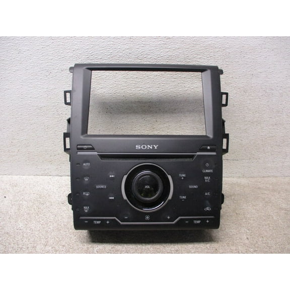 Pre-Owned 2013 Ford Fusion Sony Radio Control Panel DS7T18E245PM OEM LKQ - Verify Specific Vehicle Fitment In Description - (Good)