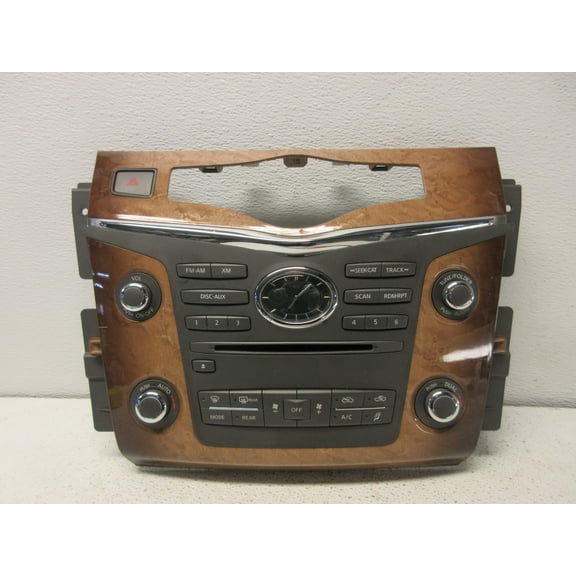 Pre-Owned 2014-2017 Infiniti QX80 Radio Temperature Control Panel OEM LKQ - Verify Specific Vehicle Fitment In Description - (Good)