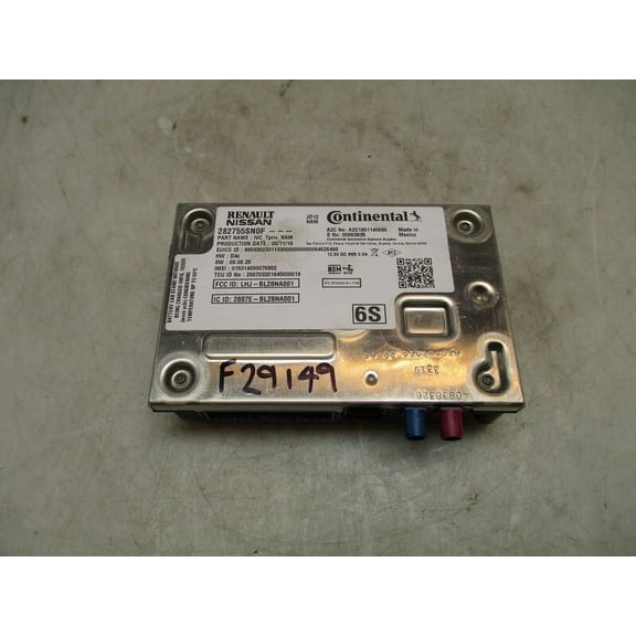 Pre-Owned 2014 Nissan Altima Telematics Communication Control Module 282755SN0F OEM (Good)