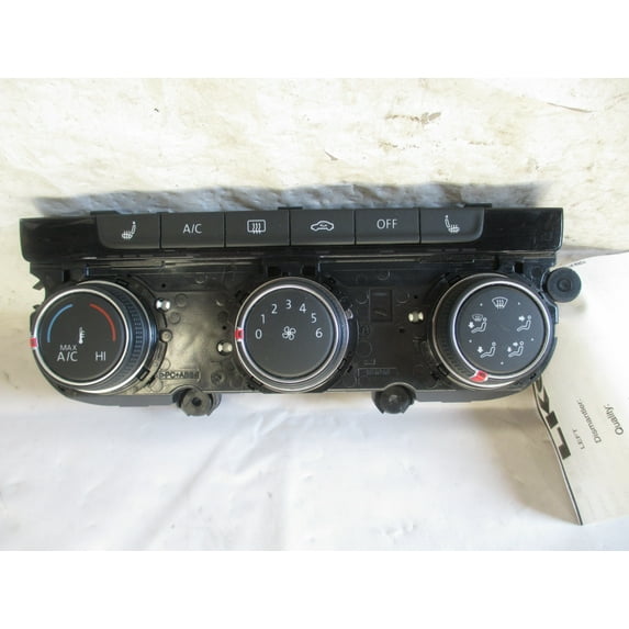 Pre-Owned 2015 2016 Volkswagen Golf GTI AC Heater Temperature Control Unit OEM - Verify Specific Vehicle Fitment In Description - (Good)