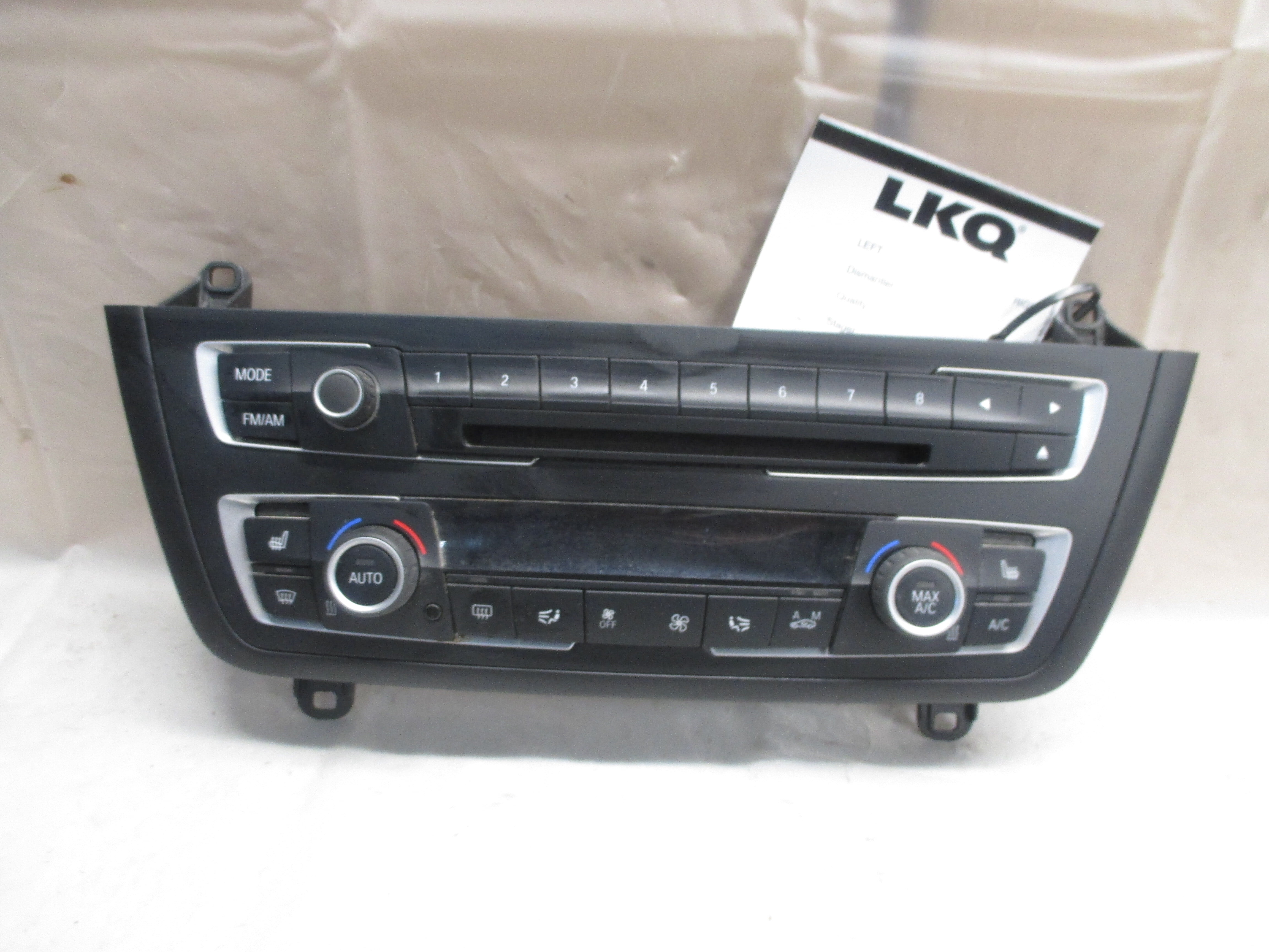 Pre-Owned 2015 BMW 335i AC Heater Temperature Control Unit OEM (Good)