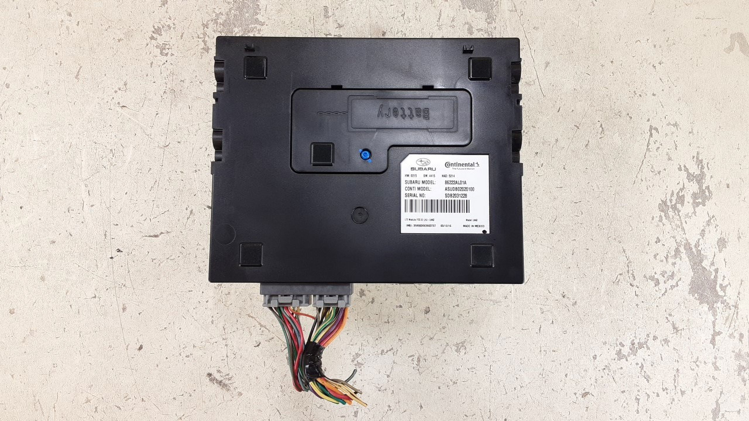Pre-Owned 2016-2018 Subaru Legacy Communication Bluetooth Telematics Module OEM LKQ (Good)