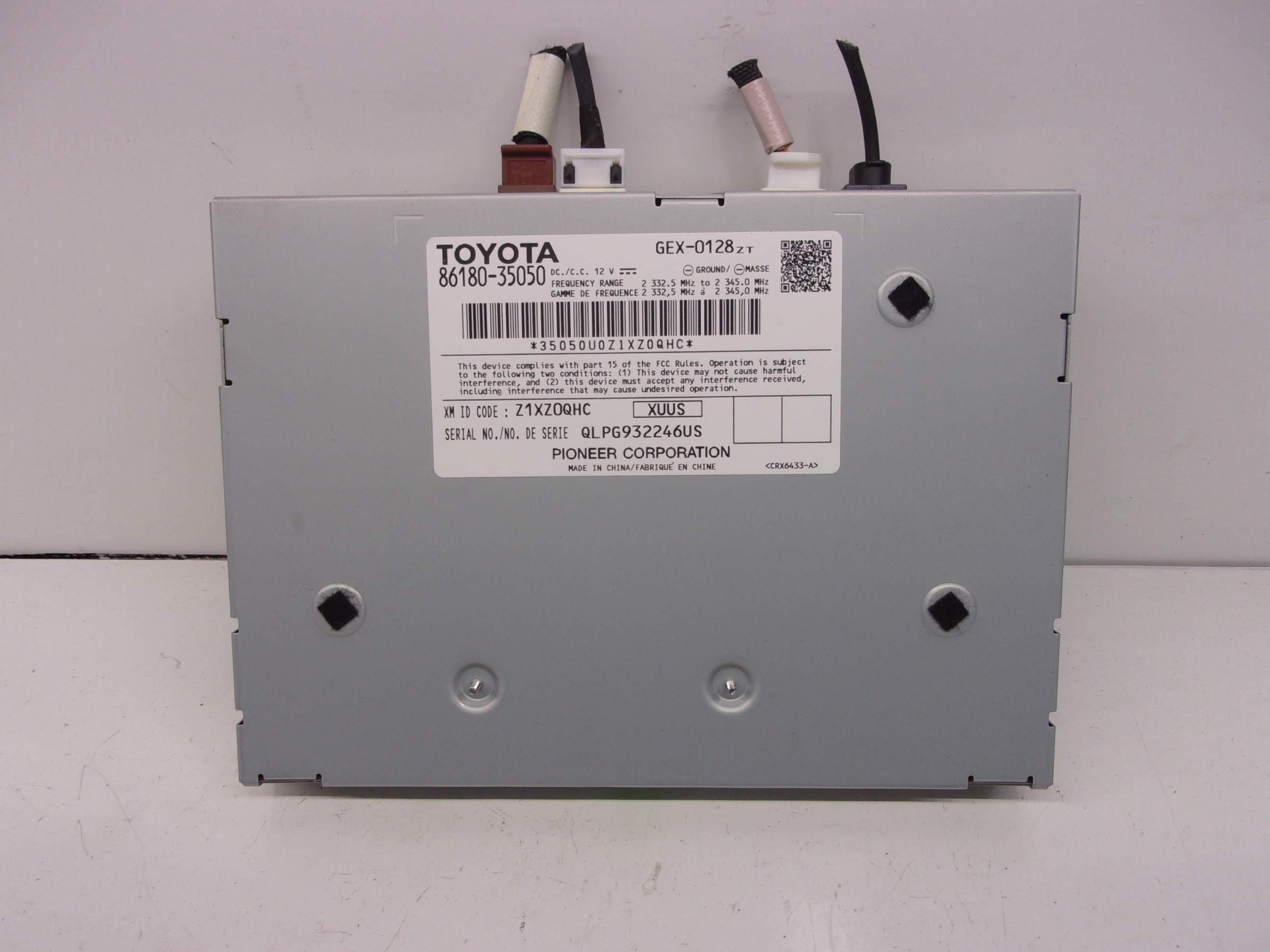 Pre-Owned 2016-2018 Toyota Rav4 Satellite Radio Receiver Module ID 86180-35050 OEM - Verify Specific Vehicle Fitment In Description - (Good)