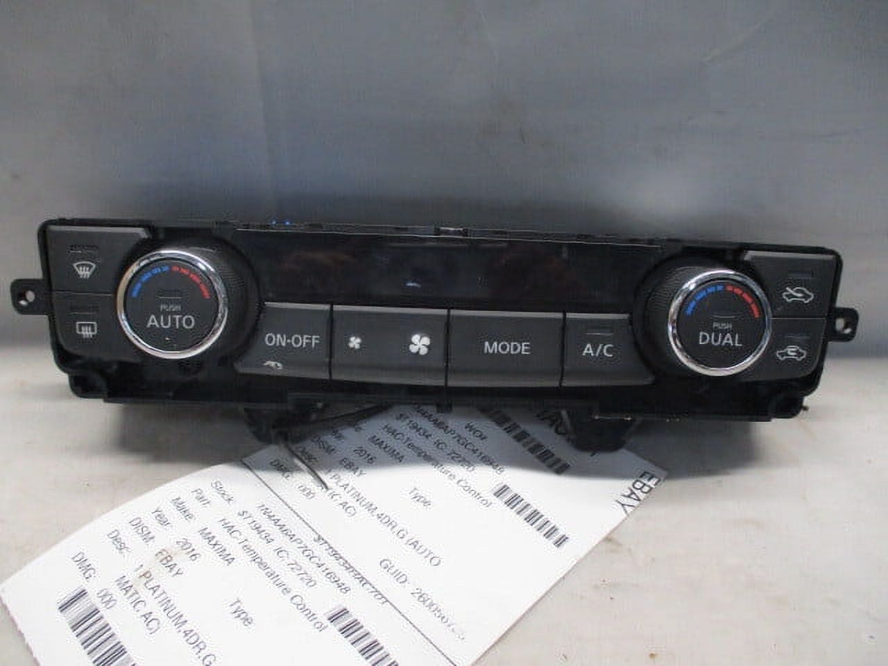 Pre-Owned 2017 2018 2019 2020 2021 Nissan Maxima AC Heater Temperature Control Unit OEM (Good)