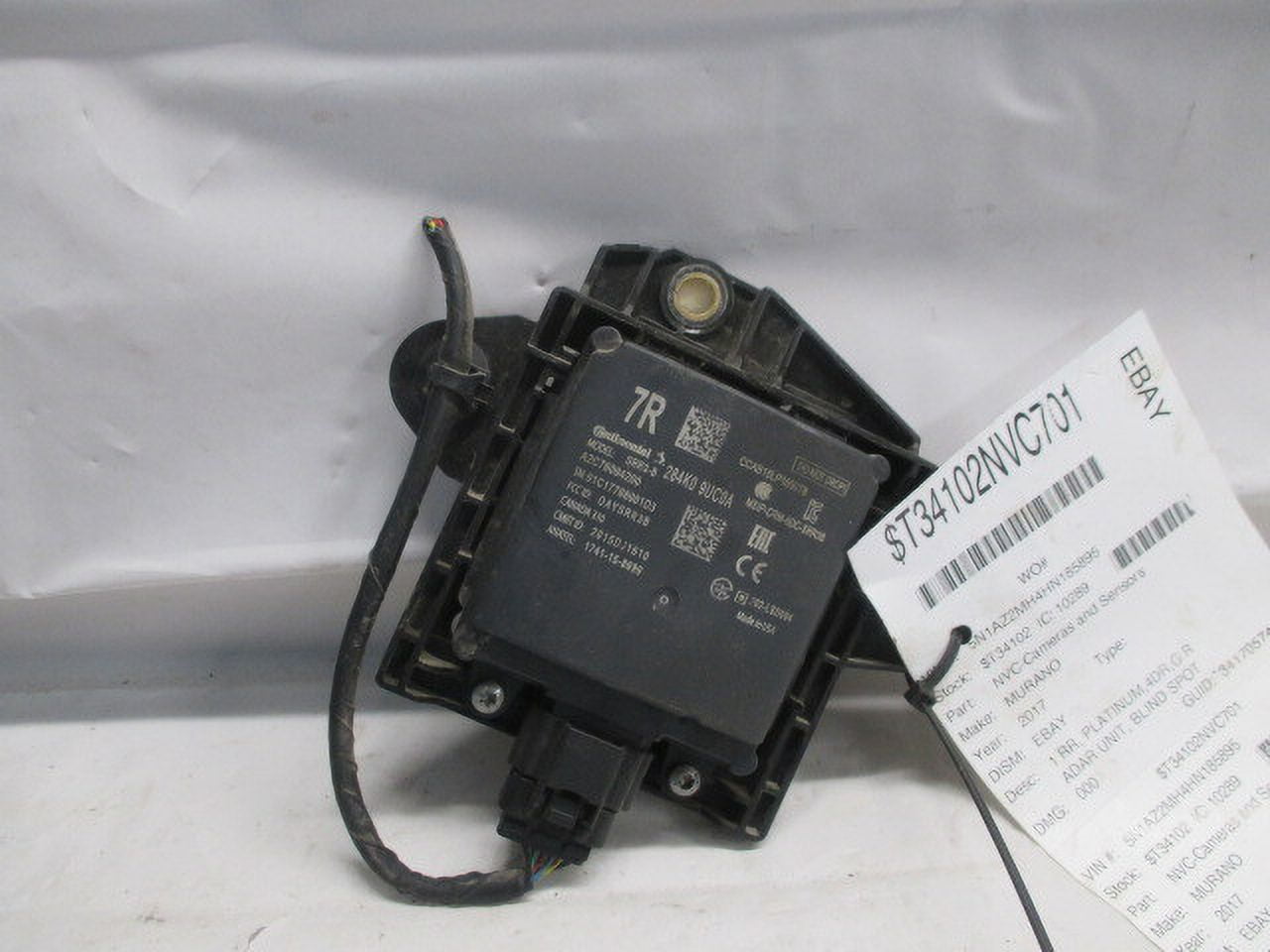 Pre-Owned 2017 2018 2019 2020 Nissan Murano Right Blind Spot Radar Unit Quarter Mount OEM (Good)