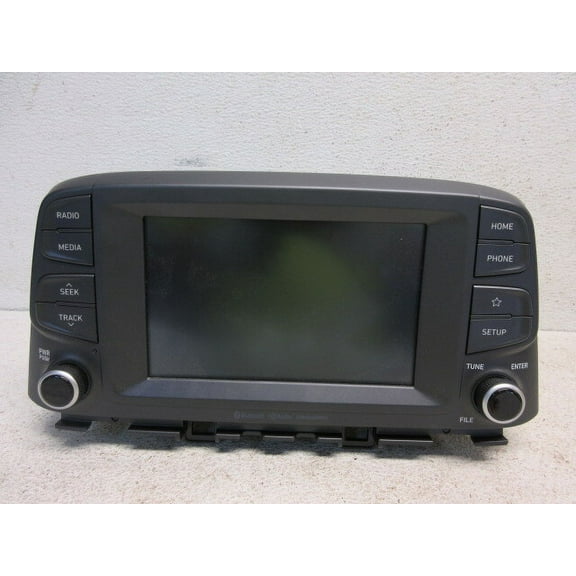 Pre-Owned 2018-2021 Hyundai Kona AM FM BT SAT Radio Receiver OEM LKQ - Verify Specific Vehicle Fitment In Description - (Good)