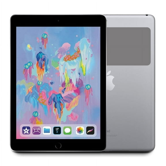 Pre-Owned 2018 Apple iPad 6 9.7" Display 128GB Storage WiFi Only MR7J2LL/A - Space Gray (Etch)