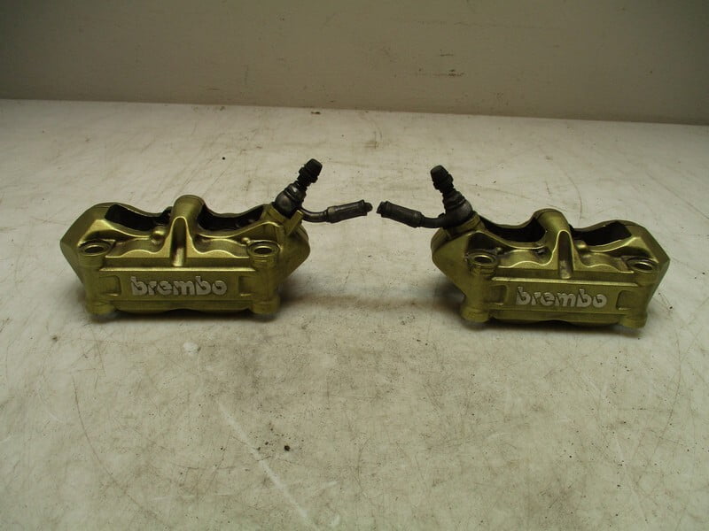 Pre-Owned 2018 BMW S1000RR LH RH Front Brembo Brake Calipers OEM - Verify Specific Vehicle Fitment In Description - (Good)
