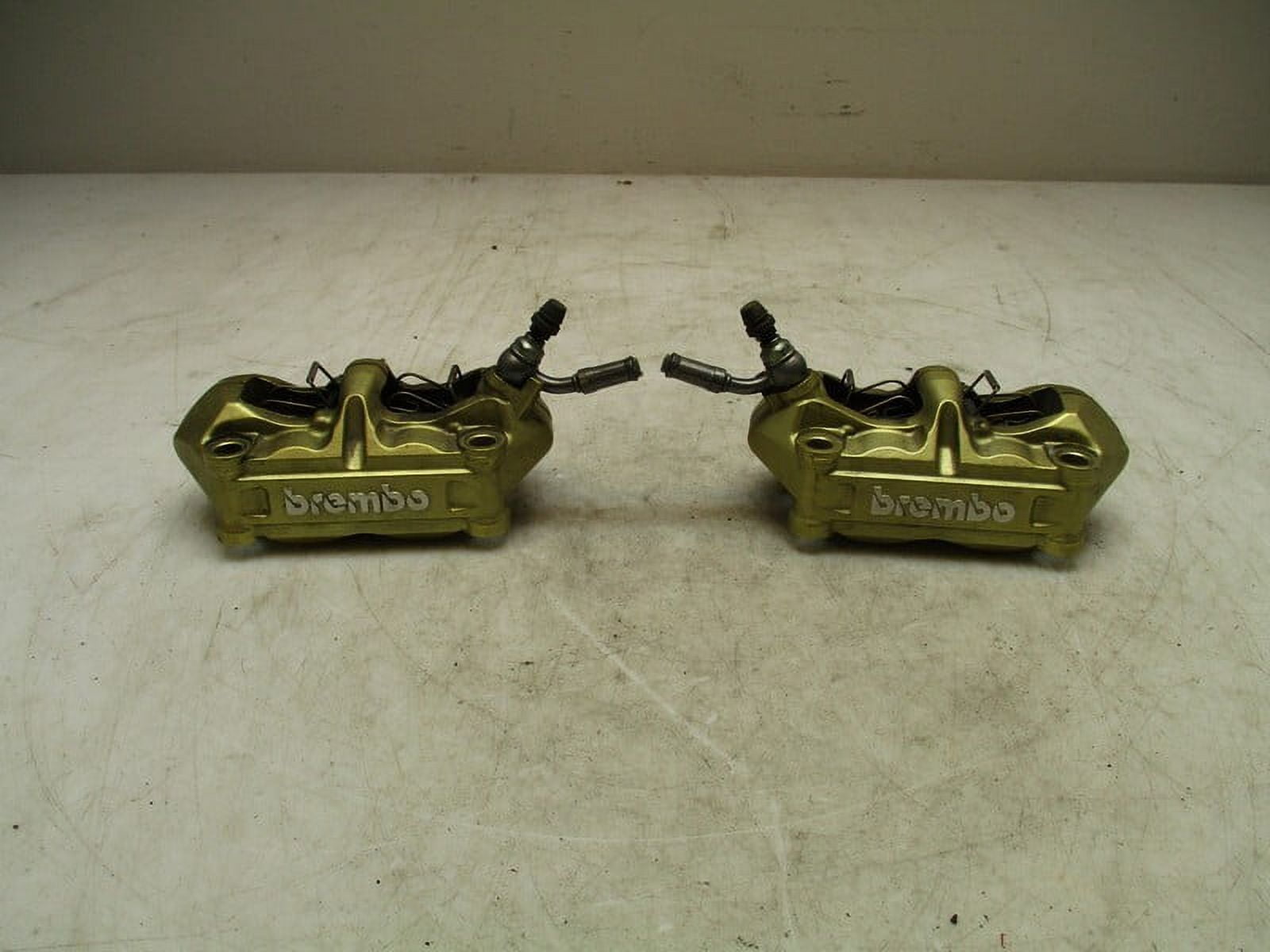 Pre-Owned 2018 BMW S1000RR LH RH Front Brembo Brake Calipers OEM - Verify Specific Vehicle Fitment In Description - (Good)