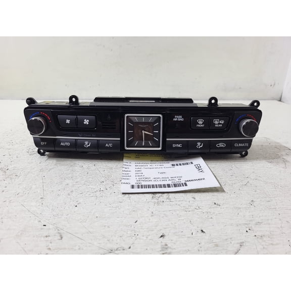 Pre-Owned 2019-2020 Hyundai Genesis G80 AC Heat Temperature Control Unit OEM LKQ (Good)
