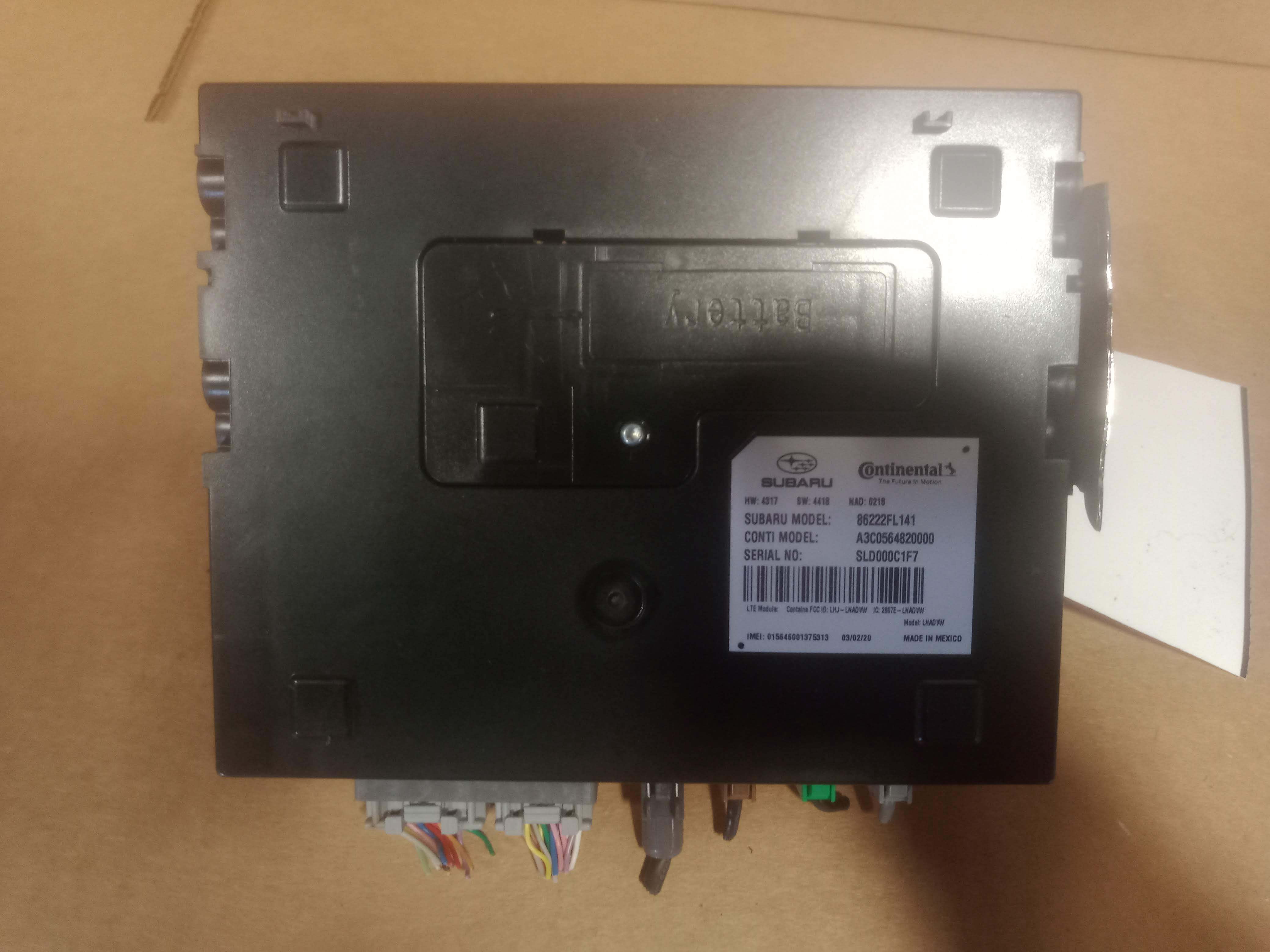 Subaru Xv Rab Control Module Pre-Owned 2020 Subaru XV Crosstrek Electronic Communication Control ...