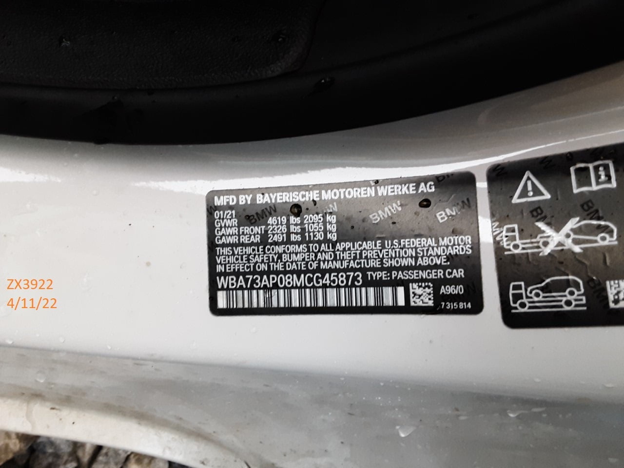 Pre-Owned 2021 BMW 430i Air Conditioning A/C AC Compressor OEM 11K Miles - LKQ316418796 - Verify Specific Vehicle Fitment In Description - (Good)