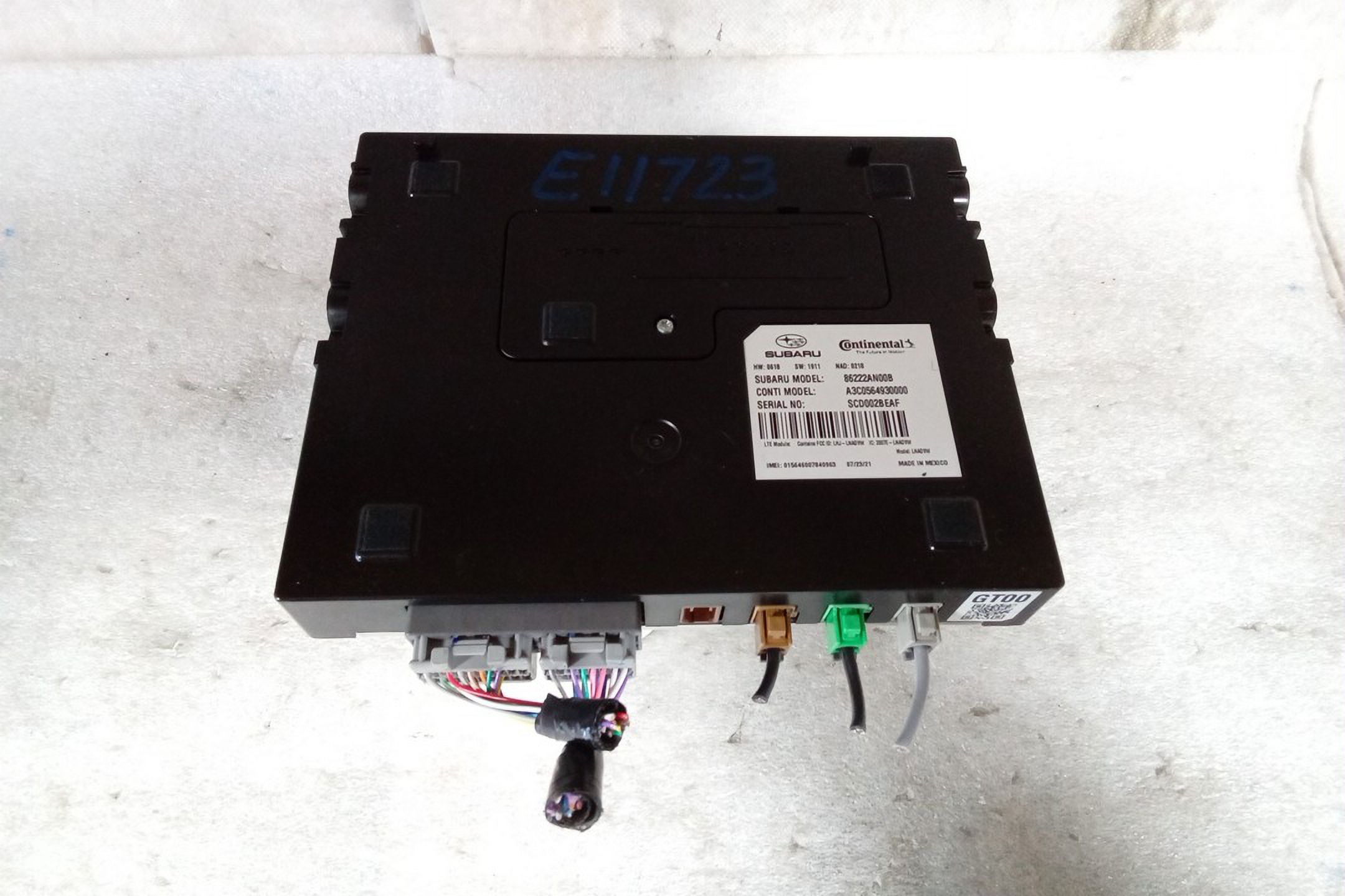 Pre-Owned 2022 Subaru Legacy Communication Telematics Module 86222AN00B OEM LKQ (Good)
