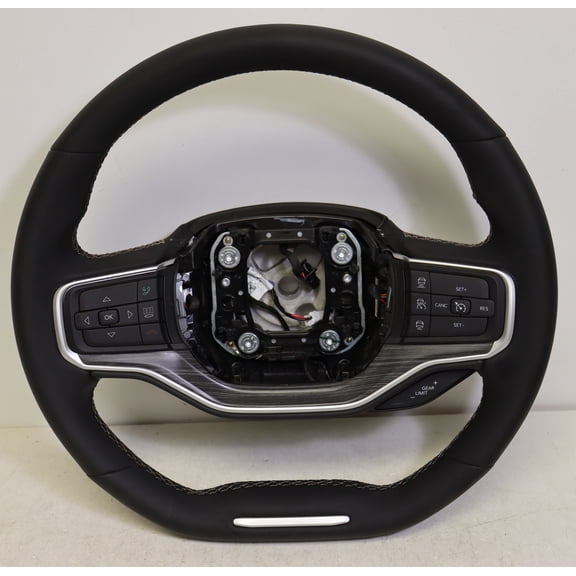 Pre-Owned 2023 Jeep Wagoneer Leather Steering Wheel w/ Cruise & Audio Control OEM (Good)