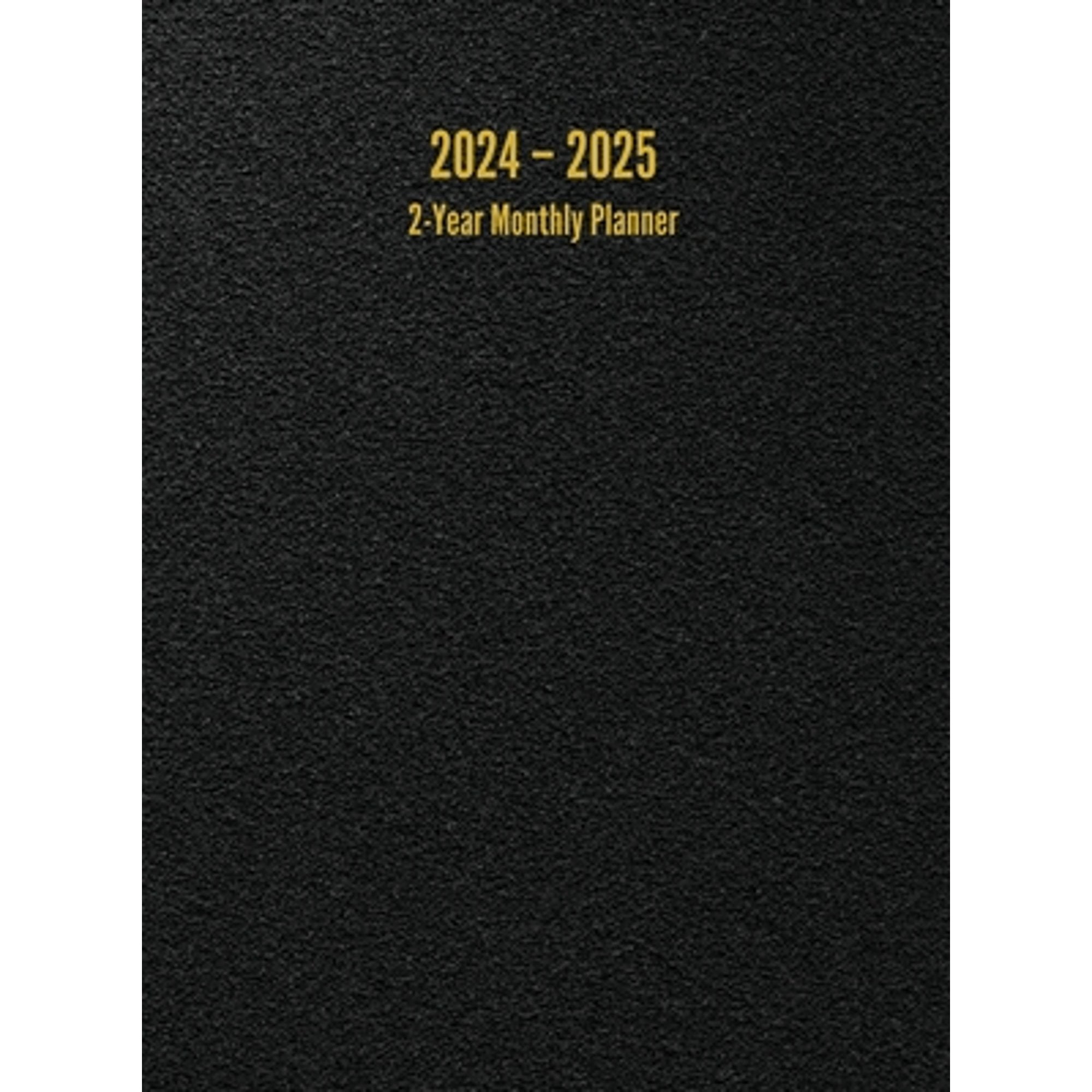 Pre-Owned 2024 - 2025 2-Year Monthly Planner: 24-Month Calendar (Black) - Large (Hardcover) by I S Anderson