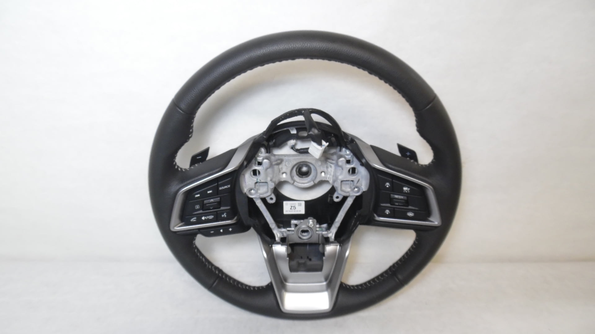Pre-Owned 2024 Subaru Legacy Leather Steering Wheel w/ Controls Black OEM - Verify Specific Vehicle Fitment In Description - (Good)