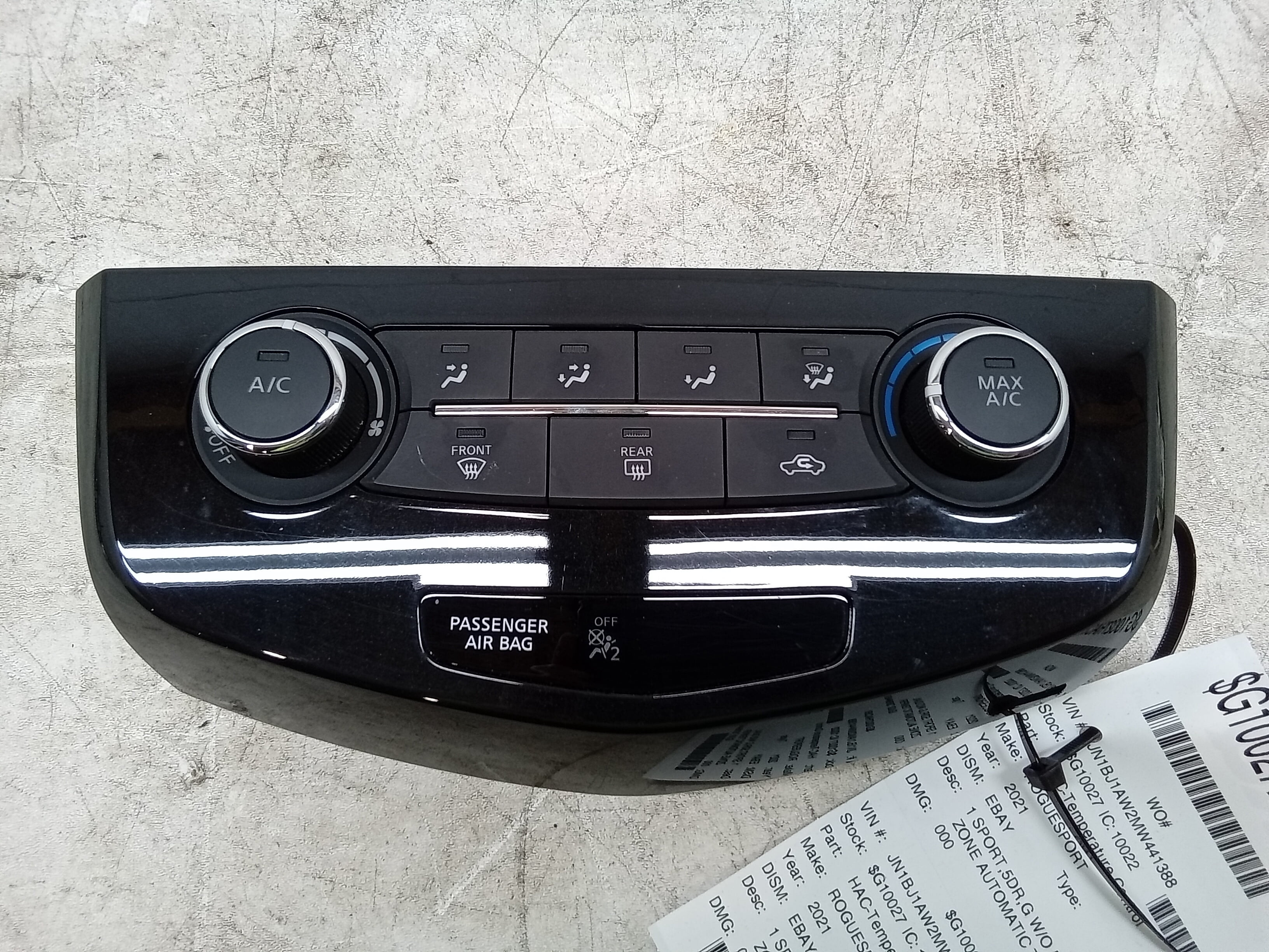 Pre-Owned 21 Nissan Rogue Sport Temperature Control OEM - Verify Specific Vehicle Fitment In Description - (Good)
