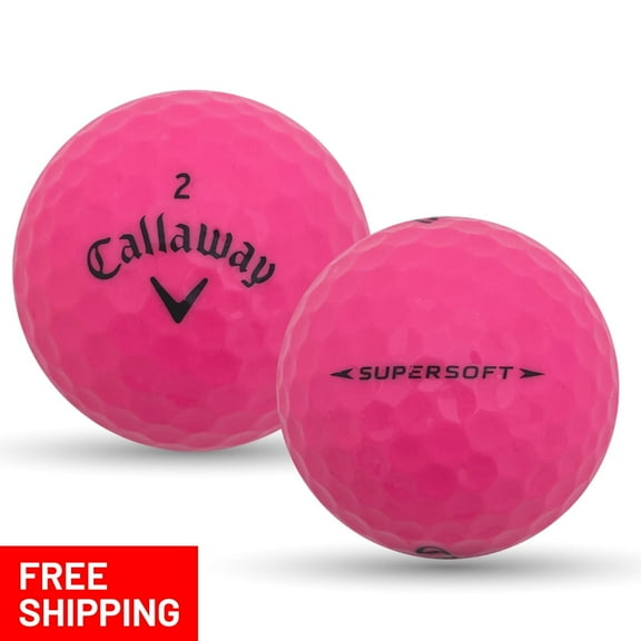Pre-Owned 24 Callaway Supersoft Pink 5A Recycled Golf Balls, by Mulligan Golf Balls