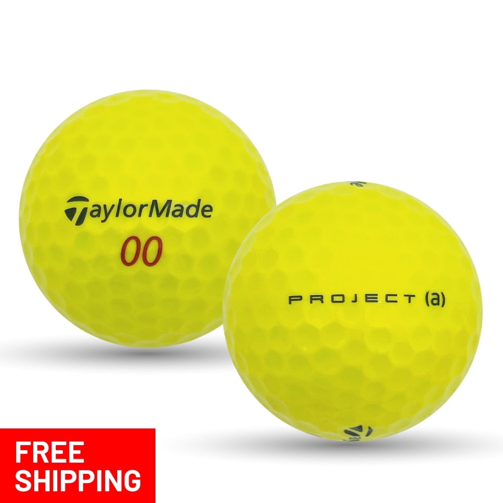 Pre-Owned 24 Taylormade Project (a) Yellow 5A Used Recycled Golf Balls, by Mulligan Golf Balls