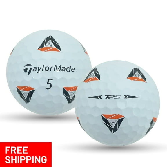Pre-Owned 24 Taylormade TP5 PIX 5A Used Recycled Golf Balls, White, by Mulligan Golf Balls