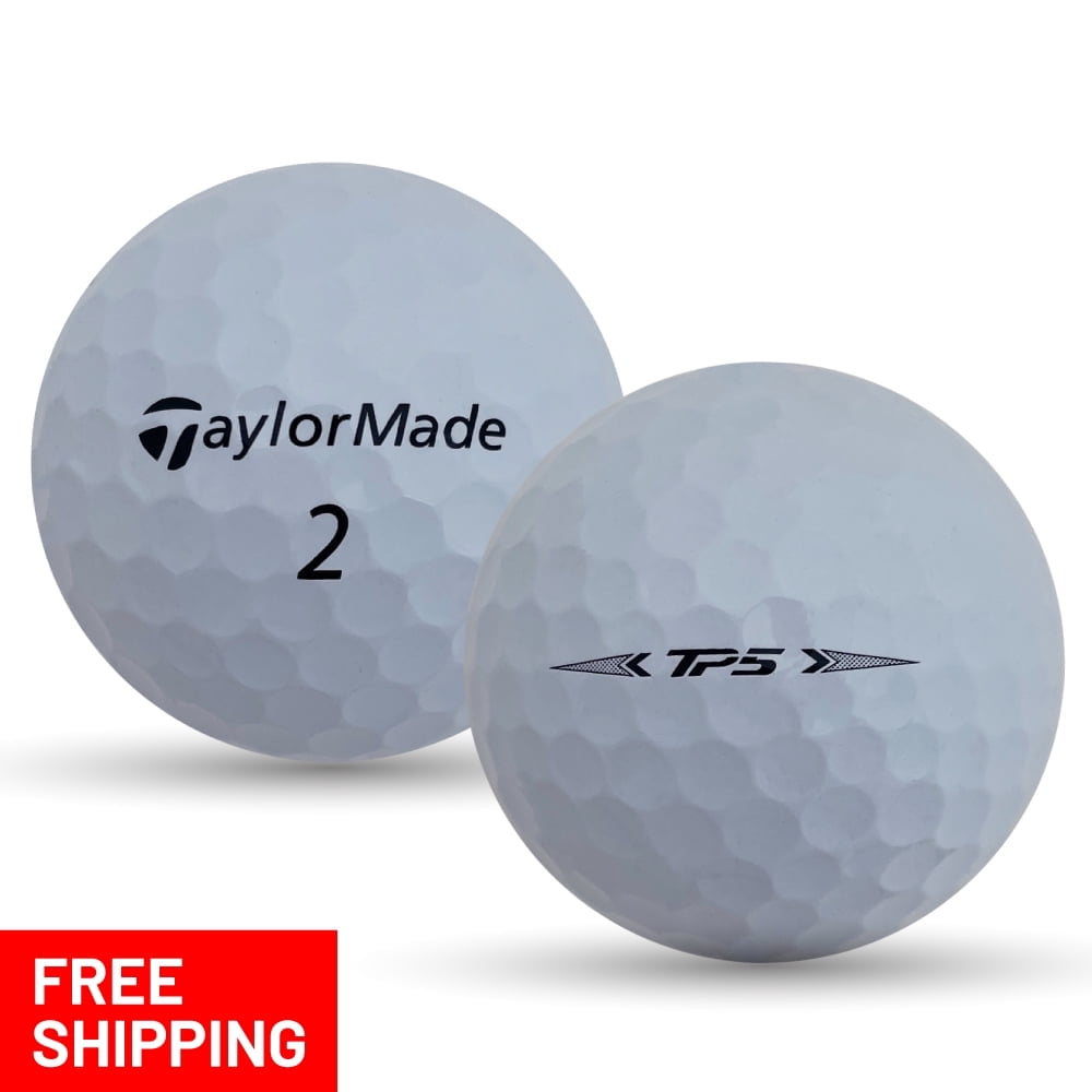 Pre-Owned 24 Taylormade Tp5 5A Recycled Golf Balls, White, by Mulligan Golf Balls
