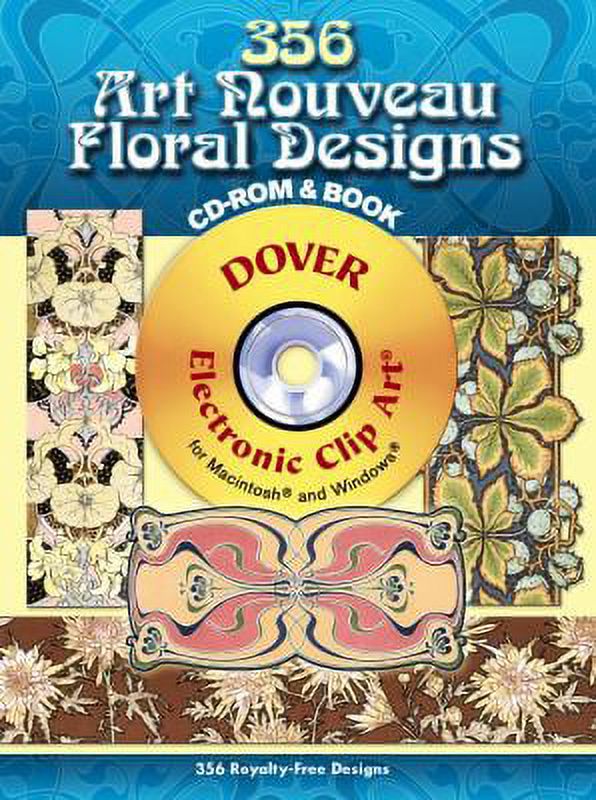 PreOwned 356 Art Nouveau Floral Designs [With CDROM] (Paperback