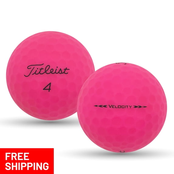 Pre-Owned 48 Velocity Pink 5A Used Recycled Golf Balls, by Mulligan Golf Balls