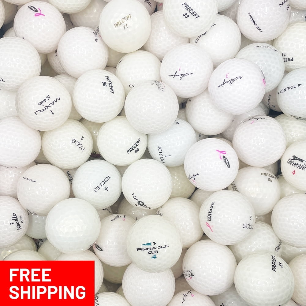 Pre-Owned 48 mixed crystal White 5A Recycled Golf Balls, by Mulligan Golf Balls