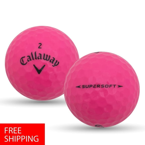 Pre-Owned 50 Callaway Supersoft Pink 4A Used Recycled Golf Balls, by Mulligan Golf Balls